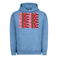 Pigment Pebble Blue valentine's day brushstrokes Urban Hoodie - RanaPortraitStore