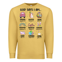 Antique Gold christian easter Premium Sweatshirt - MaliasSmallBusiness