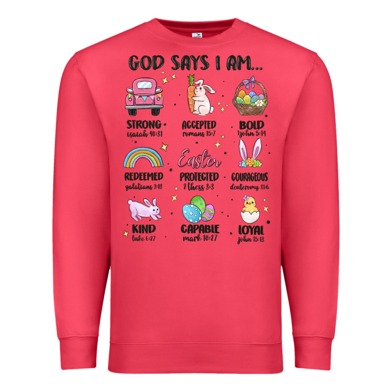 Christian Easter Premium Sweatshirt by MaliasSmallBusiness | Teevron