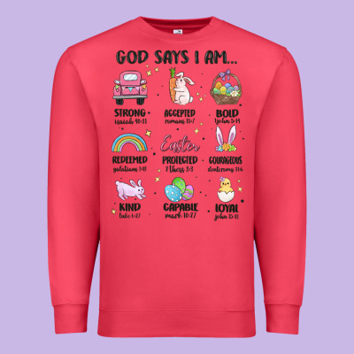 Christian Easter Premium Sweatshirt Designed By Maliassmallbusiness