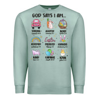 Seafoam christian easter Premium Sweatshirt - MaliasSmallBusiness