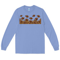Colony Blue leopard american football libbey glass Long Sleeve Tee - HRA Design Shop