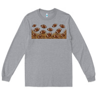 Heather Grey leopard american football libbey glass Long Sleeve Tee - HRA Design Shop