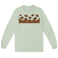 Matcha leopard american football libbey glass Long Sleeve Tee - HRA Design Shop