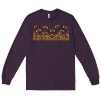 Plum leopard american football libbey glass Long Sleeve Tee - HRA Design Shop
