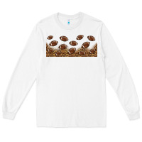 White leopard american football libbey glass Long Sleeve Tee - HRA Design Shop