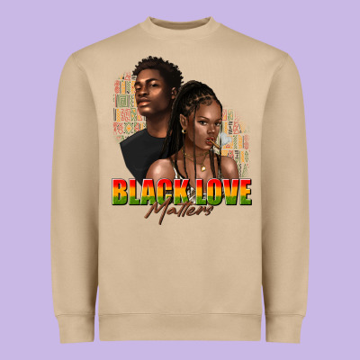 Heavyweight Sweatshirt afro black love matters