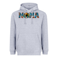Heather Grey nana cowhide sunflower Heavyweight Hoodie - Jasminsmagicworld