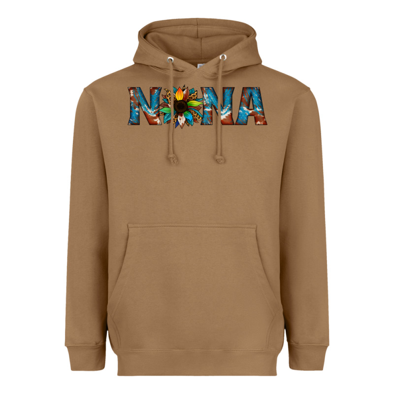 Nana Cowhide Sunflower Heavyweight Hoodie by Jasminsmagicworld | Teevron