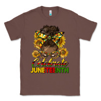 Chestnut celebrate juneteenth black woman bun Classic Tee - HRA Design Shop