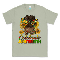 Matcha celebrate juneteenth black woman bun Classic Tee - HRA Design Shop