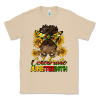 Mushroom celebrate juneteenth black woman bun Classic Tee - HRA Design Shop