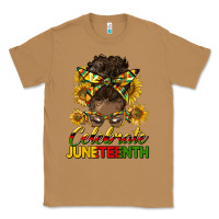 Toasted Coconut celebrate juneteenth black woman bun Classic Tee - HRA Design Shop