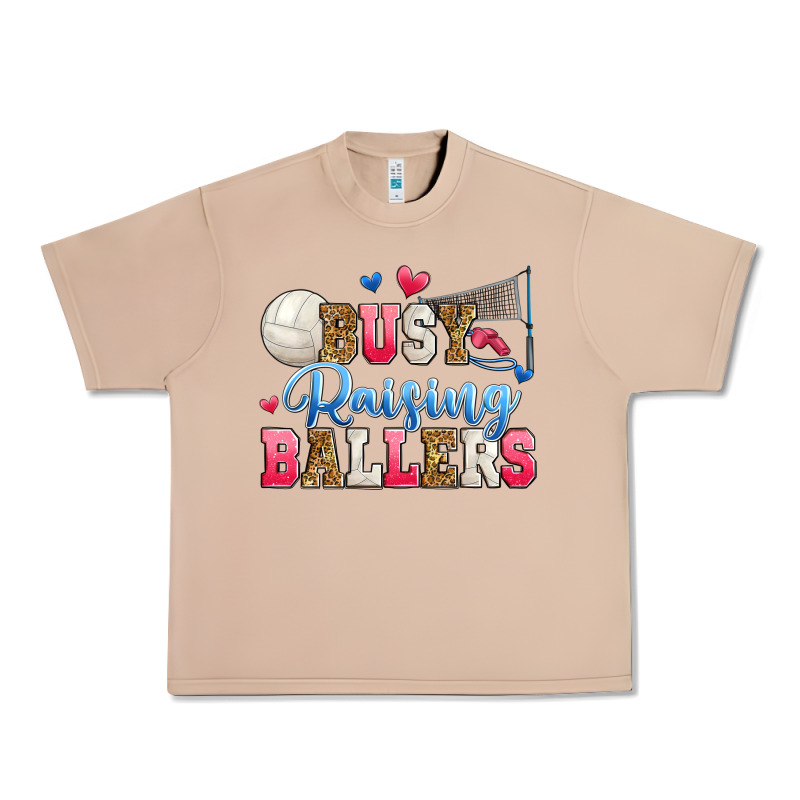 Busy Raising Ballers Volleyball Urban Heavy Tee by Zillion Design Studio | Teevron