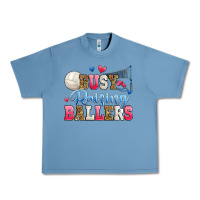 Pebble Blue busy raising ballers volleyball Urban Heavy Tee - Zillion Design Studio