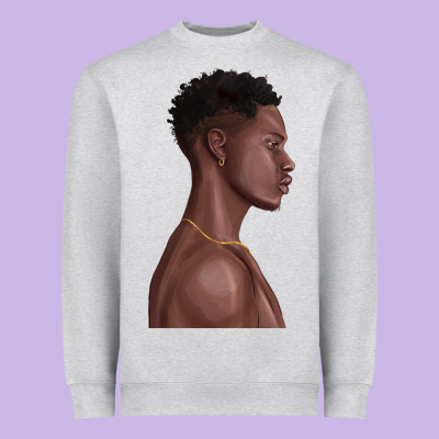 Heavyweight Sweatshirt afro black man
