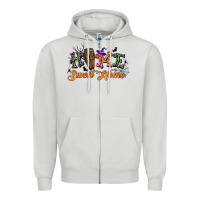 Dove Grey halloween home sweet home Zipper Hoodie - BundleAndBundleShop