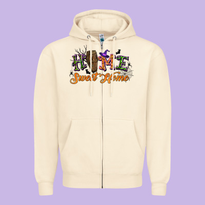 Halloween Home Sweet Home Zipper Hoodie Designed By Bundleandbundleshop