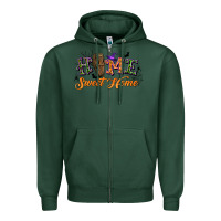 Sports Green halloween home sweet home Zipper Hoodie - BundleAndBundleShop