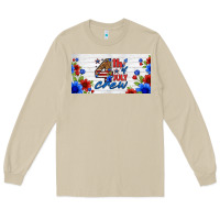 Mushroom floral 4th of july crew license plate Long Sleeve Tee - HRA Design Shop