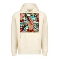 Tofu hairdresser hand scissors and roses with serape leopard and cowhide se Premium Hoodie - BundleAndBundleShop