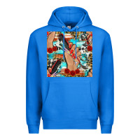 True Royal hairdresser hand scissors and roses with serape leopard and cowhide se Premium Hoodie - BundleAndBundleShop