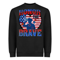 Black honor the brave Heavyweight Sweatshirt - Zillion Design Studio