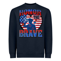 Navy honor the brave Heavyweight Sweatshirt - Zillion Design Studio
