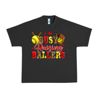 Pigment Black busy raising ballers softball Urban Heavy Tee - Zillion Design Studio