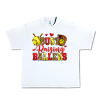 White busy raising ballers softball Urban Heavy Tee - Zillion Design Studio