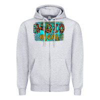 Heather Grey rodeo mom Zipper Hoodie - JahusDesignShop
