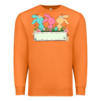 Carrot easter bunny trio Premium Sweatshirt - MaliasSmallBusiness