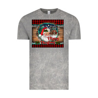 Merry Christmas Santa And Farm Vintage Tee | Teevron
