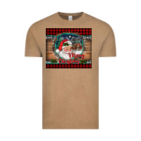 Vintage Coffee merry christmas santa and farm Vintage Tee - RanaPortraitStore