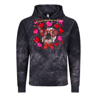 Cloud Black Valentine's day  english bulldog Vintage Hoodie - RanaPortraitStore