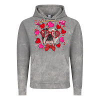 Cloud Rock Valentine's day  english bulldog Vintage Hoodie - RanaPortraitStore