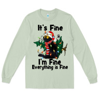 Matcha It's Fine I'am Fine Everything Is Fine Long Sleeve Tee - FaDigitalArtStudio