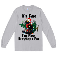 Moon Dust It's Fine I'am Fine Everything Is Fine Long Sleeve Tee - FaDigitalArtStudio