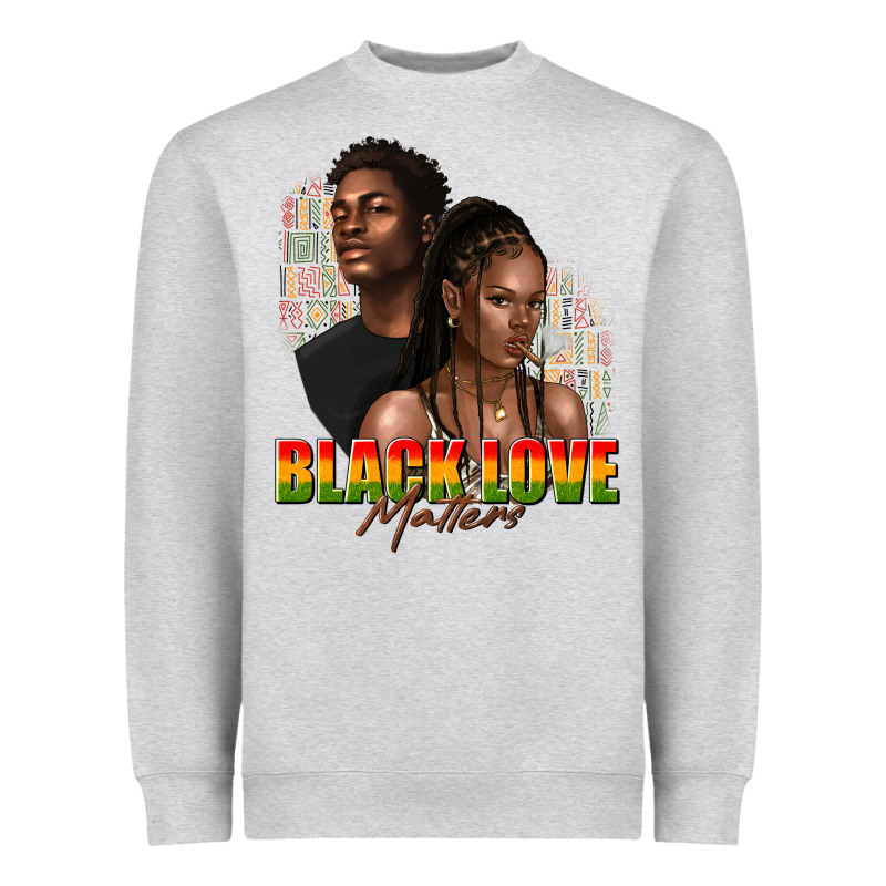 Afro Black Love Matters Heavyweight Sweatshirt by texasbilliewilder | Teevron