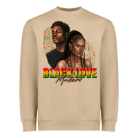 Mushroom afro black love matters Heavyweight Sweatshirt - texasbilliewilder