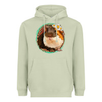 Matcha floral leopard guinea pigs Heavyweight Hoodie - Jasminsmagicworld