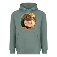 Sage floral leopard guinea pigs Heavyweight Hoodie - Jasminsmagicworld