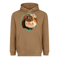 Toasted Coconut floral leopard guinea pigs Heavyweight Hoodie - Jasminsmagicworld