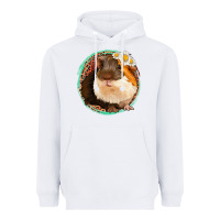 White floral leopard guinea pigs Heavyweight Hoodie - Jasminsmagicworld