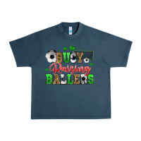 Midnight Navy busy raising ballers soccer Urban Heavy Tee - Zillion Design Studio