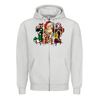 Dove Grey joy and cow christmas candies and letters Zipper Hoodie - AdoDesignShop