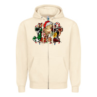 Sandshell joy and cow christmas candies and letters Zipper Hoodie - AdoDesignShop
