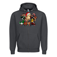 Smoke joy and cow christmas candies and letters Zipper Hoodie - AdoDesignShop