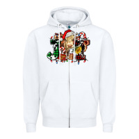 Joy And Cow Christmas Candies And Letters Zipper Hoodie | Teevron
