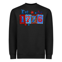 Black est 1776 Heavyweight Sweatshirt - Zillion Design Studio
